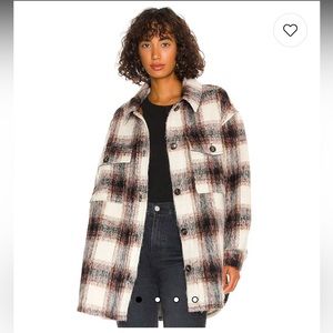 Sanctuary Revolve, Town Jacket in Folsom Plaid, Size XS
